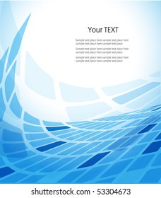 Abstract wavy vector design