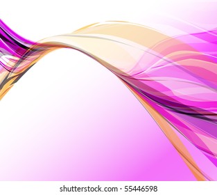Abstract wavy vector design