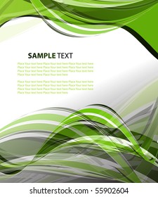 Abstract wavy vector design