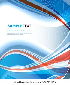 Abstract wavy vector design