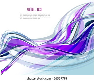 Abstract wavy vector design