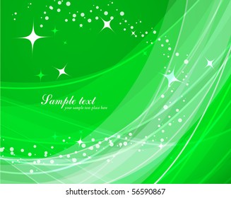 Abstract wavy vector design