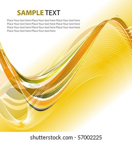 Abstract wavy vector design