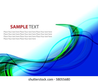 Abstract wavy vector design