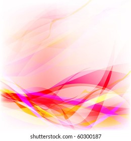 Abstract wavy vector design
