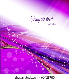 Abstract wavy vector design