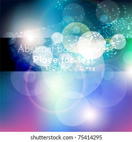 Abstract wavy vector design