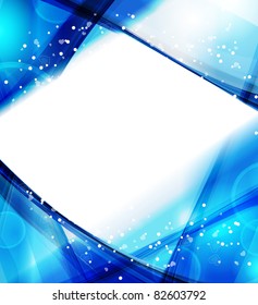 Abstract wavy vector design