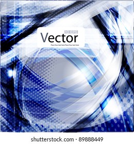 Abstract wavy vector design