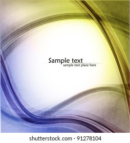 Abstract wavy vector design