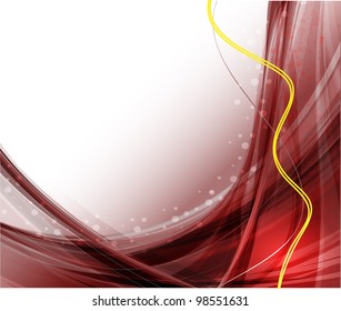 Abstract wavy vector design
