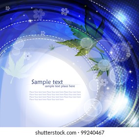 Abstract wavy vector design