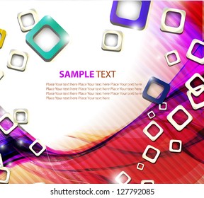 Abstract wavy vector design with with lighting effect.