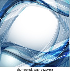 Abstract wavy vector design with with lighting effect. Vector