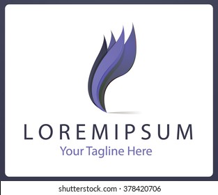 Abstract wavy vector Logo, spa, salon, nature logos, icons isolated. Identity