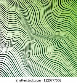 Abstract wavy vector pattern