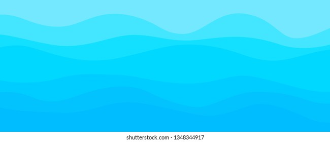 Abstract wavy wallpaper of the surface. Waved background. Cold colors. Pattern with lines and waves. Multicolored texture. Dinamic texture. Doodle for design