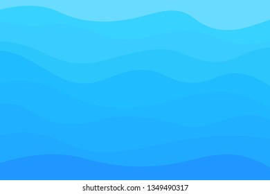 Abstract wavy wallpaper of the surface. Waved background. Cold colors. Pattern with lines and waves. Multicolored texture. Dinamic texture