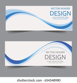 Abstract wavy wave banner vector design texture background in blue color.