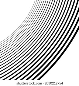Abstract wavy, waving, billowy lines vector element