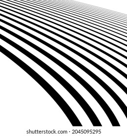 Abstract wavy, waving, billowy lines vector element