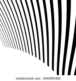 Abstract wavy, waving, billowy lines vector element