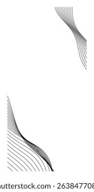 Abstract wavy, waving zigzag stripes lines at the edge of Flame Vertical cover Design