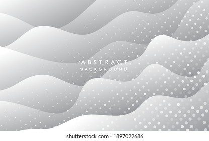 Abstract wavy white background halftone 