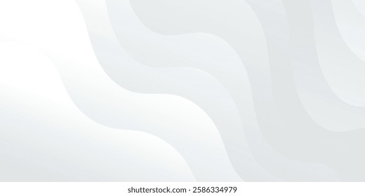 abstract wavy white background illustration