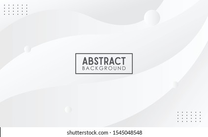 ABSTRACT WAVY WHITE BACKGROUND TEMPLATE VECTOR