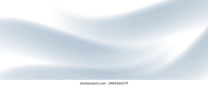 abstract wavy white fabric background for wallpaper, banner, poster, website, presentation,cover.