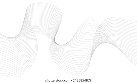 abstract wavy white monochromatic background with smooth and shiny lines.