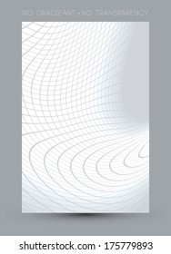 abstract wavy white square backgrounds, minimal concept design, roll up banner,