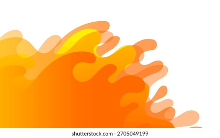 Fundo amarelo ondulado abstrato eps10