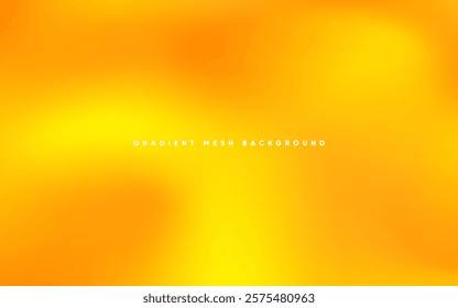 Abstract wavy yellow background with gradient mesh. Blurred fluid colorful background. Modern design template for web covers, ad banners, posters, brochures etc