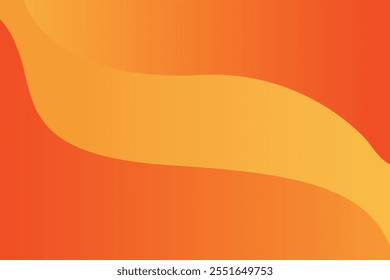 Abstract Wavy Yellow and Orange Background Design, Vibrant Gradient Art
