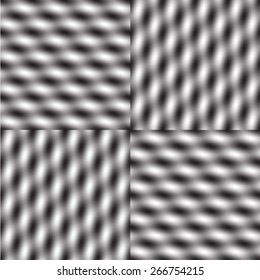 Abstract weave of dizzy illusion pattern vector background