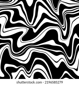 
Abstract weaves seamless vector pattern. 60’s, 70’s style hippie background with waves, psychedelic groovy texture. Perfect for textile, wallpaper or print design.
