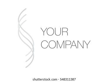 Abstract weaving lines logo