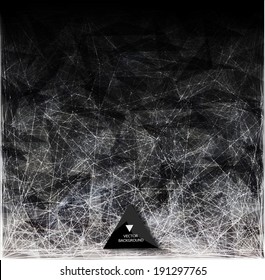 Abstract web bacground. Triangles background. Geometrical lines