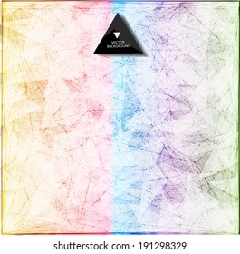 Abstract web bacground. Triangles background. Geometrical lines