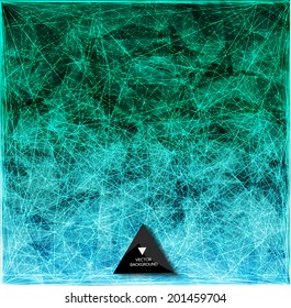 Abstract web bacground. Triangles background. Geometrical lines