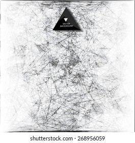 Abstract web bacground. Triangles background. Geometrical lines