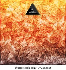 Abstract web background. Triangles background. Geometrical lines