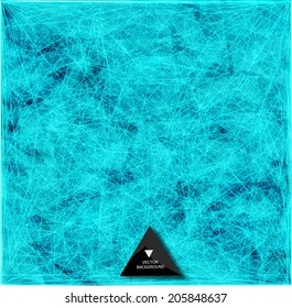 Abstract web background. Triangles background. Geometrical lines