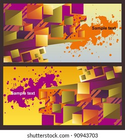 Banner web abstracto