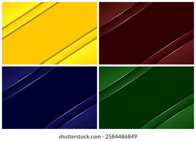 Abstract web banner background or header made with various color alternatives