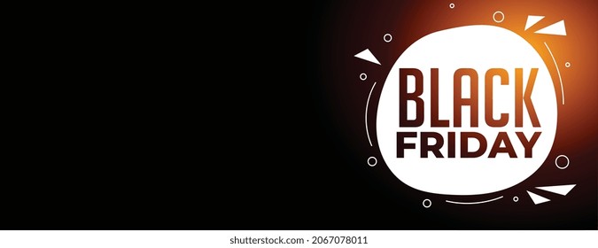 Abstract web banner of black friday sale