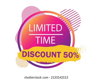 Abstract web banner, business card, template LIMITED EDITION - Vector illustration