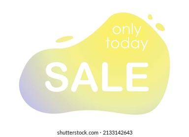 Abstract web banner, business card, SALE TODAY ONLY template - Vector illustration
